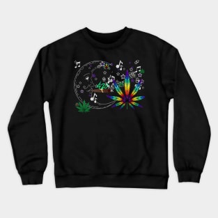 420 MOON MUSIC Crewneck Sweatshirt